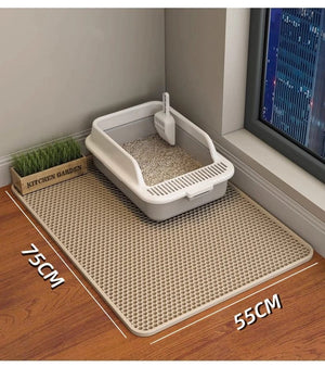 Planet Gates Cat Litter Mat Cat accessories Double-layer Non-slip big Pet Litter Box Filter MatWear Resistant Cat Litter Mat free shipping