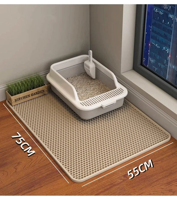 Planet Gates Cat Litter Mat Cat accessories Double-layer Non-slip big Pet Litter Box Filter MatWear Resistant Cat Litter Mat free shipping