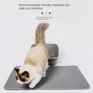 Planet Gates Cat Litter Mat，EVA Eco-friendly Double Layer Non-slipCat litter Sand Mat For Cat Toilet，Litter Cat Mat .Cat Accessories,70X120CM