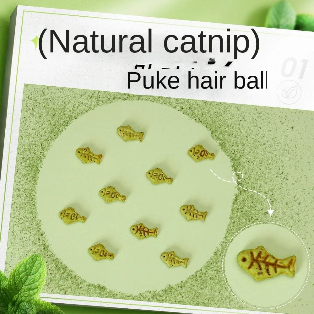 Planet Gates 30g fine powder Cat Mint Biscuit Cat Eating Snack Pet Molar Nutrition Fattening Kitten Snack Adult Cat Reward