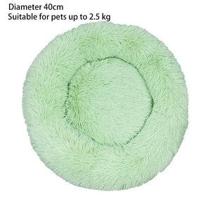 Planet Gates Cat Nest Round Soft Shaggy Mat for Kittens Chihuahua Indoor Dog Cat Bed Pet Supplies Removable Machine Washable Pillow Bed