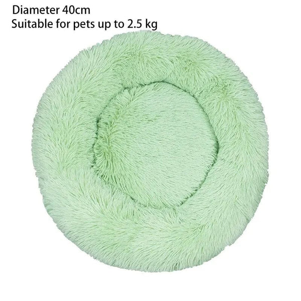 Planet Gates Cat Nest Round Soft Shaggy Mat for Kittens Chihuahua Indoor Dog Cat Bed Pet Supplies Removable Machine Washable Pillow Bed