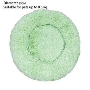 Planet Gates Cat Nest Round Soft Shaggy Mat for Kittens Chihuahua Indoor Dog Cat Bed Pet Supplies Removable Machine Washable Pillow Bed