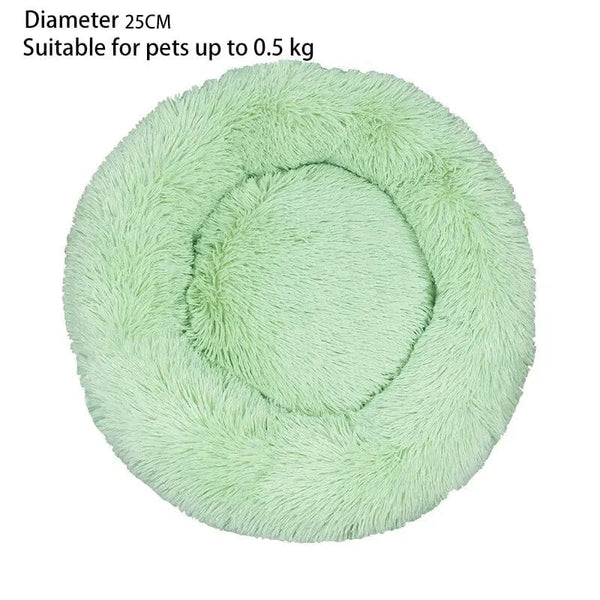 Planet Gates Cat Nest Round Soft Shaggy Mat for Kittens Chihuahua Indoor Dog Cat Bed Pet Supplies Removable Machine Washable Pillow Bed