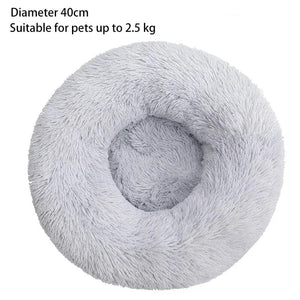 Planet Gates Cat Nest Round Soft Shaggy Mat for Kittens Chihuahua Indoor Dog Cat Bed Pet Supplies Removable Machine Washable Pillow Bed