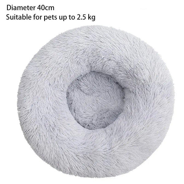 Planet Gates Cat Nest Round Soft Shaggy Mat for Kittens Chihuahua Indoor Dog Cat Bed Pet Supplies Removable Machine Washable Pillow Bed