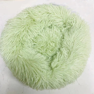 Planet Gates Cat Nest Round Soft Shaggy Mat for Kittens Chihuahua Indoor Dog Cat Bed Pet Supplies Removable Machine Washable Pillow Bed