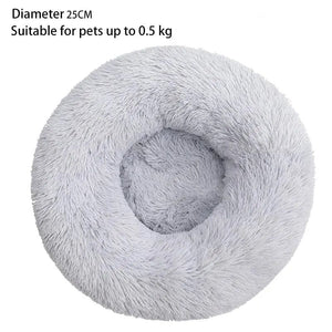 Planet Gates Cat Nest Round Soft Shaggy Mat for Kittens Chihuahua Indoor Dog Cat Bed Pet Supplies Removable Machine Washable Pillow Bed