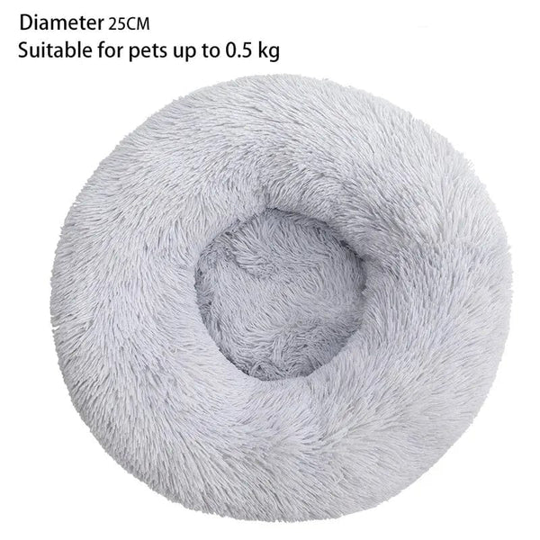 Planet Gates Cat Nest Round Soft Shaggy Mat for Kittens Chihuahua Indoor Dog Cat Bed Pet Supplies Removable Machine Washable Pillow Bed
