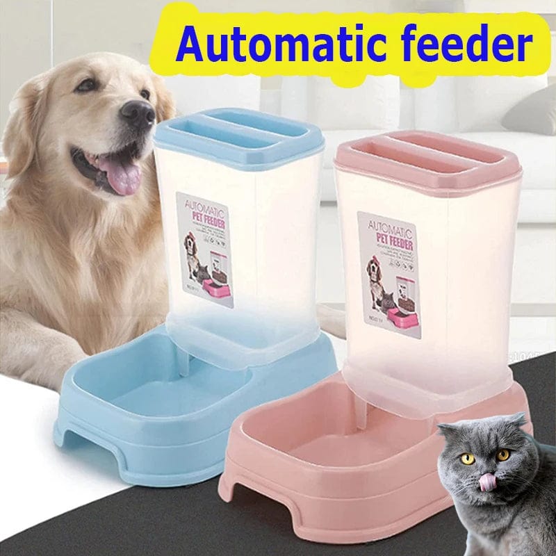 Planet Gates Cat Pet Automatic Feeder Drinking Bowl Large Capacity Dog Combination Grain Storage Bucket Pet Feeding Bowl Pet Supplies