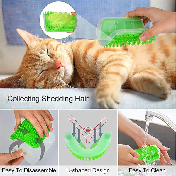 Planet Gates Cat Scratcher Massager for Cats Scratching Pets Brush Remove Hair Comb Grooming Table Dogs Kitten Care Royal Canin Accessories