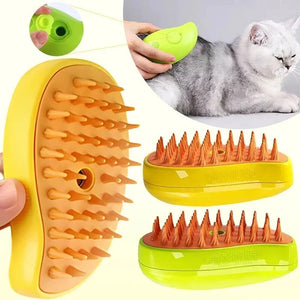 Planet Gates Cat Steam Brush Pet Triple Beauty Comb Dog Grooming Hair Removal Comb Electric Spray Dogs Steamy Supplies Products Home Garden