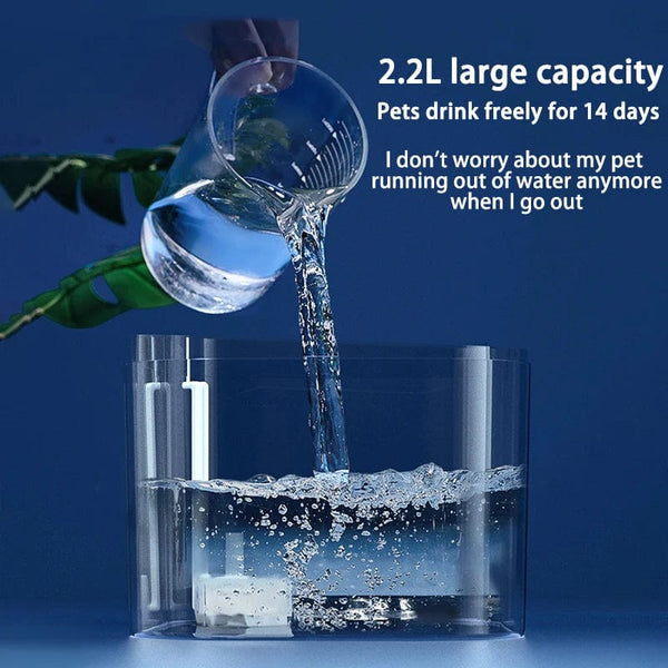 Planet Gates Cat Water Fountain Auto Recirculate Filtring Cats Dog Water Dispenser USB Electric Mute Pump Cat Ear Pet Cats Drinking Fountain