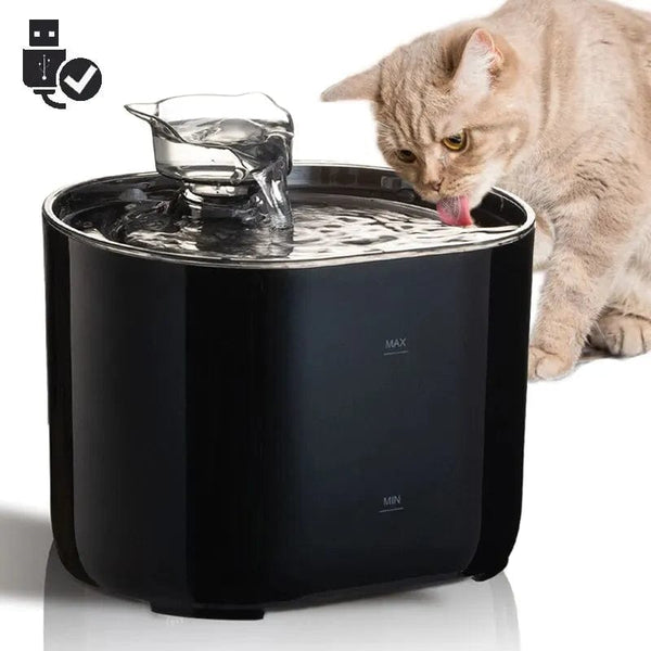 Planet Gates Cat Water Fountain Auto Recirculate Filtring Cats Dog Water Dispenser USB Electric Mute Pump Cat Ear Pet Cats Drinking Fountain