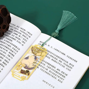 Planet Gates Cat1 1Pcs Hollowed Out Metal Cat Bookmarks Chinese Style Bookmarks Students Teacher Reading Tools School Souvenirs