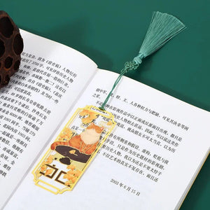 Planet Gates Cat2 1Pcs Hollowed Out Metal Cat Bookmarks Chinese Style Bookmarks Students Teacher Reading Tools School Souvenirs