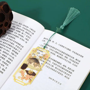 Planet Gates Cat4 1Pcs Hollowed Out Metal Cat Bookmarks Chinese Style Bookmarks Students Teacher Reading Tools School Souvenirs