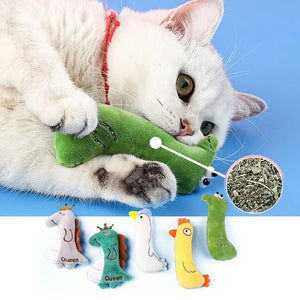 Planet Gates Catnip Pets Toy Cats Supplies for Cute Cat Toys Puppy Kitten Teeth Grinding Cat Plush Thumb Pillow Protect Mouth Pet Accessories