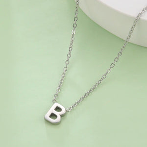 Planet Gates Cazador Minimalist Initial A-Z Letter Necklace for Women Alphabet Stainless Steel Choker Chains Jewelry Birthday Gift Wholesale