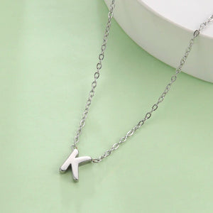 Planet Gates Cazador Minimalist Initial A-Z Letter Necklace for Women Alphabet Stainless Steel Choker Chains Jewelry Birthday Gift Wholesale