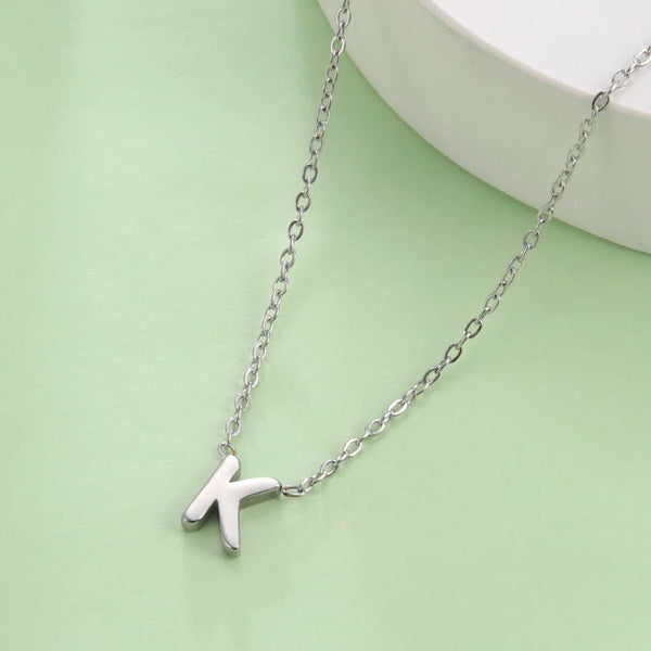 Planet Gates Cazador Minimalist Initial A-Z Letter Necklace for Women Alphabet Stainless Steel Choker Chains Jewelry Birthday Gift Wholesale