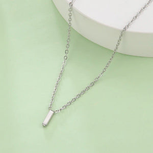 Planet Gates Cazador Minimalist Initial A-Z Letter Necklace for Women Alphabet Stainless Steel Choker Chains Jewelry Birthday Gift Wholesale