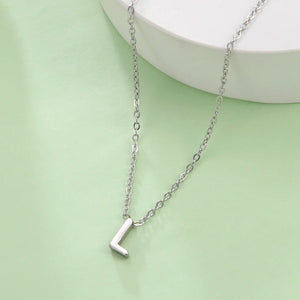 Planet Gates Cazador Minimalist Initial A-Z Letter Necklace for Women Alphabet Stainless Steel Choker Chains Jewelry Birthday Gift Wholesale