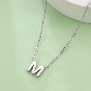 Planet Gates Cazador Minimalist Initial A-Z Letter Necklace for Women Alphabet Stainless Steel Choker Chains Jewelry Birthday Gift Wholesale