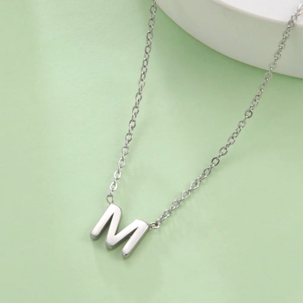 Planet Gates Cazador Minimalist Initial A-Z Letter Necklace for Women Alphabet Stainless Steel Choker Chains Jewelry Birthday Gift Wholesale