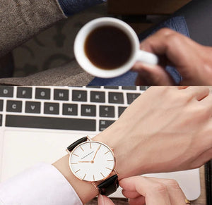 Planet Gates CB01-Black silver Hannah Martin Brand Fashion  Japan Quartz Wrist Watches Silver Brown Leather Men Watch Waterproof Dress Watch Men Casual