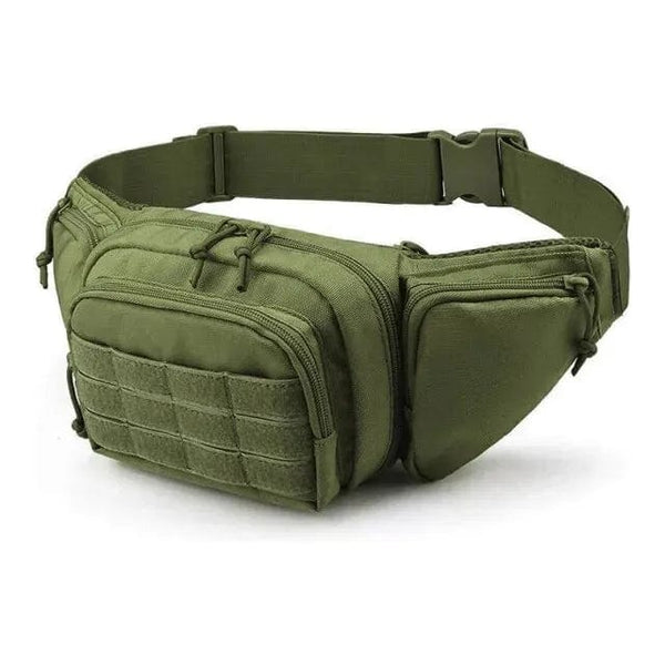 Planet Gates CB219-Green Tactical Waist Pack Nylon Bodypack Hiking Phone Pouch Outdoor Sports Army Military Hunting Climbing Camping Belt Cs Airsoft Bags