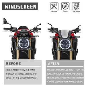 Planet Gates cb650r Windshield Motorcycle Windscreen For Honda CB650R 2019-2023 CB1000R 2018-2020 Front Sport Wind Deflector Protector Cover