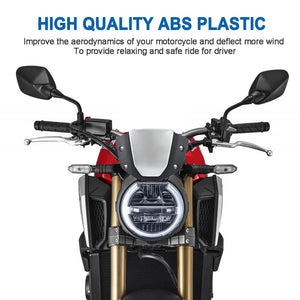 Planet Gates cb650r Windshield Motorcycle Windscreen For Honda CB650R 2019-2023 CB1000R 2018-2020 Front Sport Wind Deflector Protector Cover