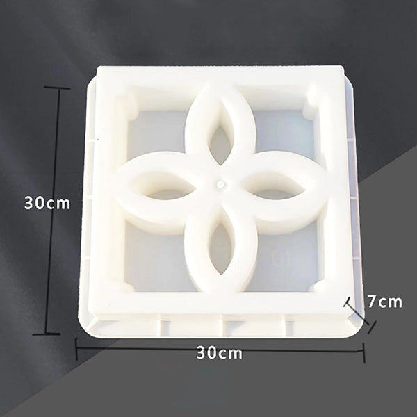 Planet Gates Cement Antique Brick Roadside Mould Garden Path Making Stone Mold 3D Carving Anti-Slip Concrete Plastic Paving Molds  Buildings