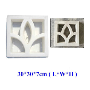 Planet Gates Cement Antique Brick Roadside Mould Garden Path Making Stone Mold 3D Carving Anti-Slip Concrete Plastic Paving Molds  Buildings