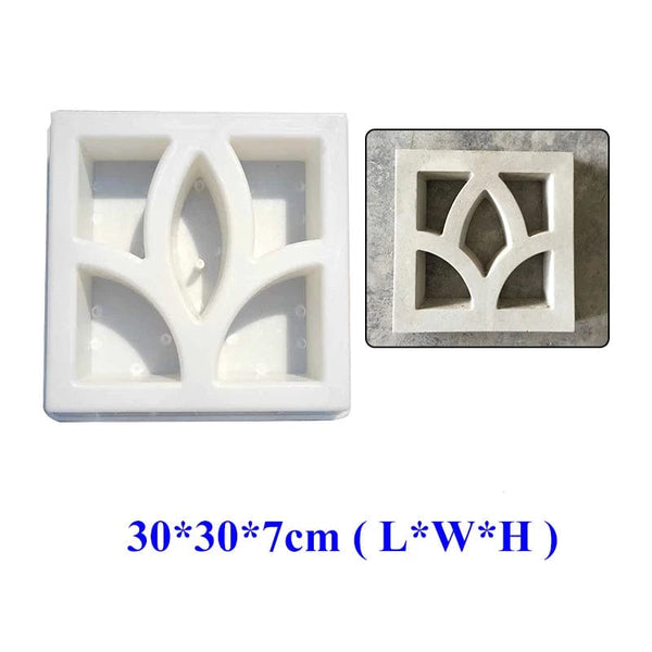 Planet Gates Cement Antique Brick Roadside Mould Garden Path Making Stone Mold 3D Carving Anti-Slip Concrete Plastic Paving Molds  Buildings