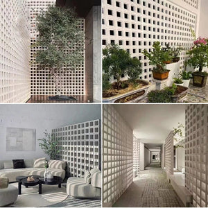 Planet Gates Cement Brick Mold Plastic Decorative Wall Window Mould Antique Garden Buildings Ornament Concrete Hollow Cement Brick Molding