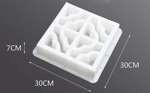 Planet Gates Cement Brick Mold Plastic Decorative Wall Window Mould Antique Garden Buildings Ornament Concrete Hollow Cement Brick Molding