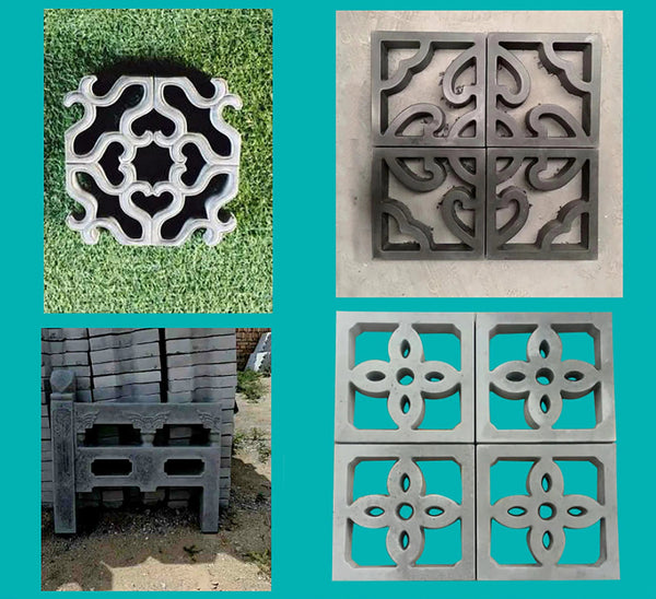 Planet Gates Cement Brick Mold Plastic Decorative Wall Window Mould Antique Garden Buildings Ornament Concrete Hollow Cement Brick Molding