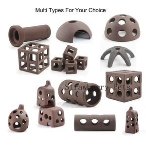 Planet Gates Ceramic Aquarium Decoration Fish Shrimps Shelter House Pottery Scorpion House Canister Simulation Stone Fish Tank Decor Great