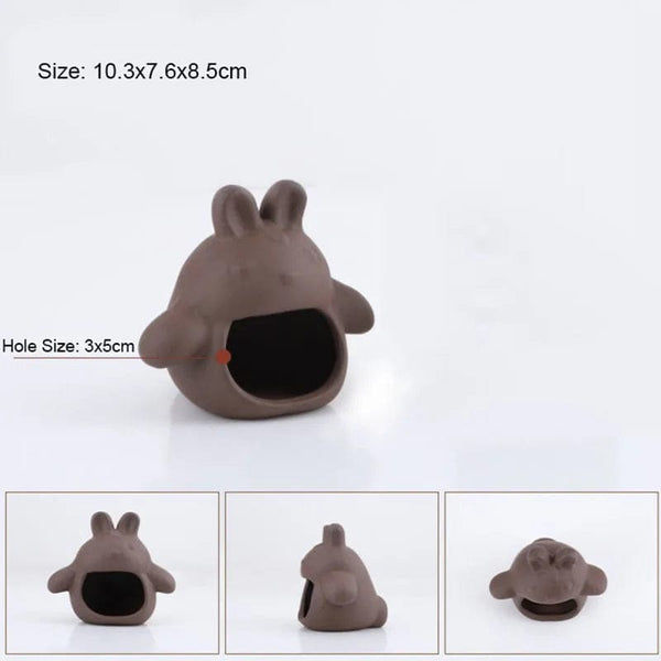 Planet Gates Ceramic Aquarium Decoration Fish Shrimps Shelter House Pottery Scorpion House Canister Simulation Stone Fish Tank Decor Great