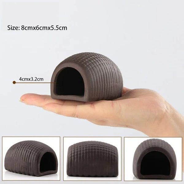 Planet Gates Ceramic Aquarium Decoration Fish Shrimps Shelter House Pottery Scorpion House Canister Simulation Stone Fish Tank Decor Great