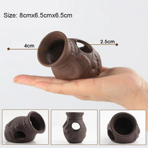 Planet Gates Ceramic Aquarium Decoration Fish Shrimps Shelter House Pottery Scorpion House Canister Simulation Stone Fish Tank Decor Great