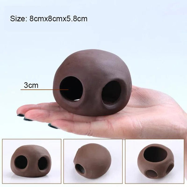 Planet Gates Ceramic Aquarium Decoration Fish Shrimps Shelter House Pottery Scorpion House Canister Simulation Stone Fish Tank Decor Great