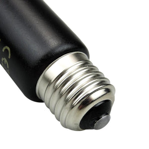 Planet Gates Ceramic Emitter Heat Lamp Bulb Pet Heating Light Bulb Infrared Black for Reptile Animals Heater Ceramic Heate Brooder Chocadeira