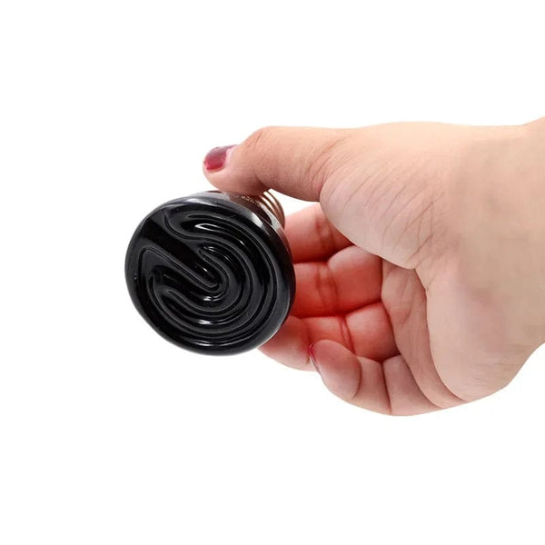 Planet Gates Ceramic Emitter Heat Light  Mini Black Pet Heating lamp Infrared Bulb  25/50/ 75/100W Brooder Chickens Reptile Lamp