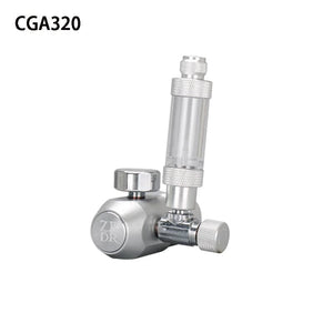 Planet Gates cga320 Aquarium CO2 regulator, aquarium aluminum alloy simple single pressure gauge regulator, aquatic plant CO2 equipment accessories
