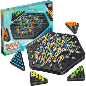 Planet Gates Chain Triangle Chess Game Triggle Rubber Band Game Educational Interactive Game Battle Set For Family Party Gift