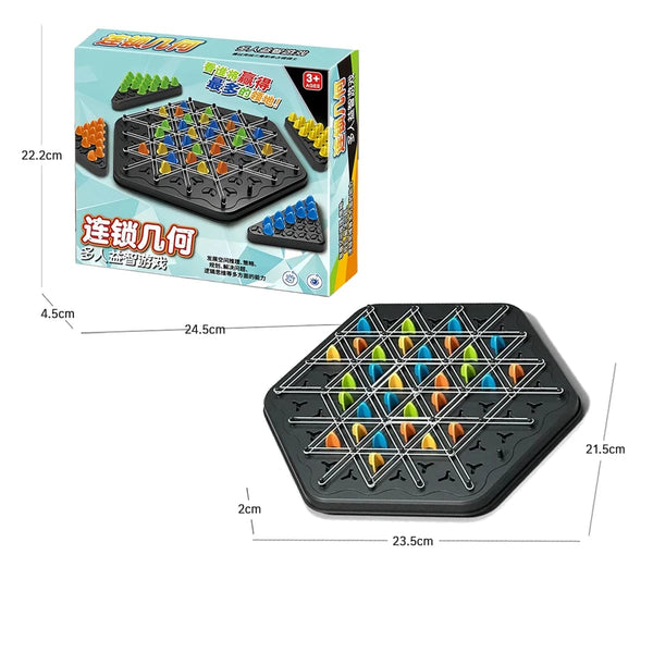 Planet Gates Chain Triangle Chess Game Triggle Rubber Band Game Educational Interactive Game Battle Set For Family Party Gift