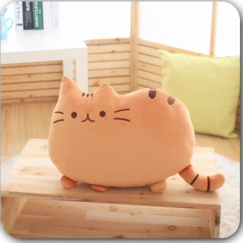 Planet Gates Cute Cookie Cat Pillow Soft Plush Office Nap Pillow Cushion Toy Stuffed Pause Bed Sleep Pillow Home Decor Gift Doll Kids